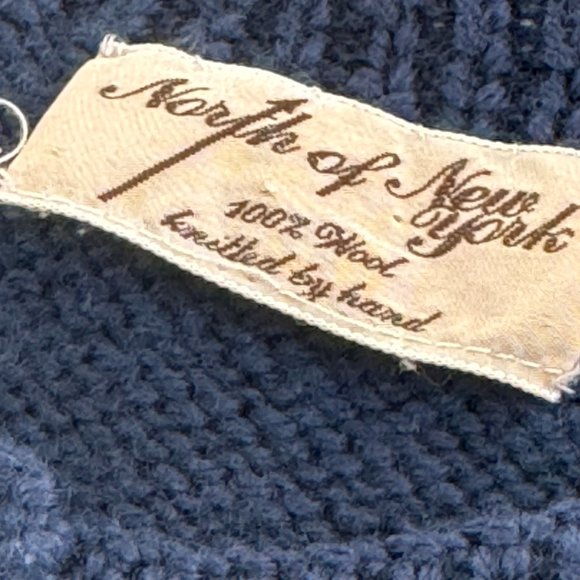* North of New York Vintage 80s Sweater 100% Wool Cottagecore MEDIUM - 1I1785 - Picture 3 of 3